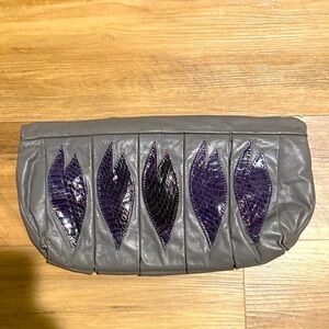 Medusa Bag Snakeskin Python Purse Leather Clutch Convertible Bag Crossbody Leaf